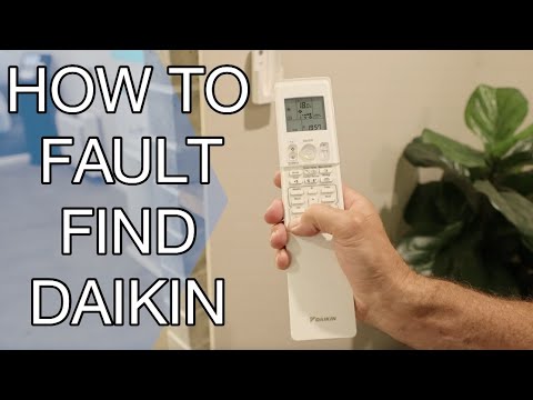 How to fault find a Daikin air conditioner, troubleshoot split system ductless, green light flashing