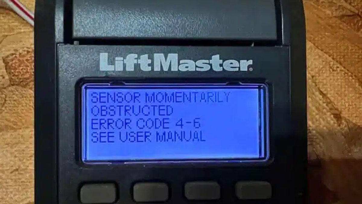 LiftMaster Error Codes 4-6: Troubleshooting Guide & Tips