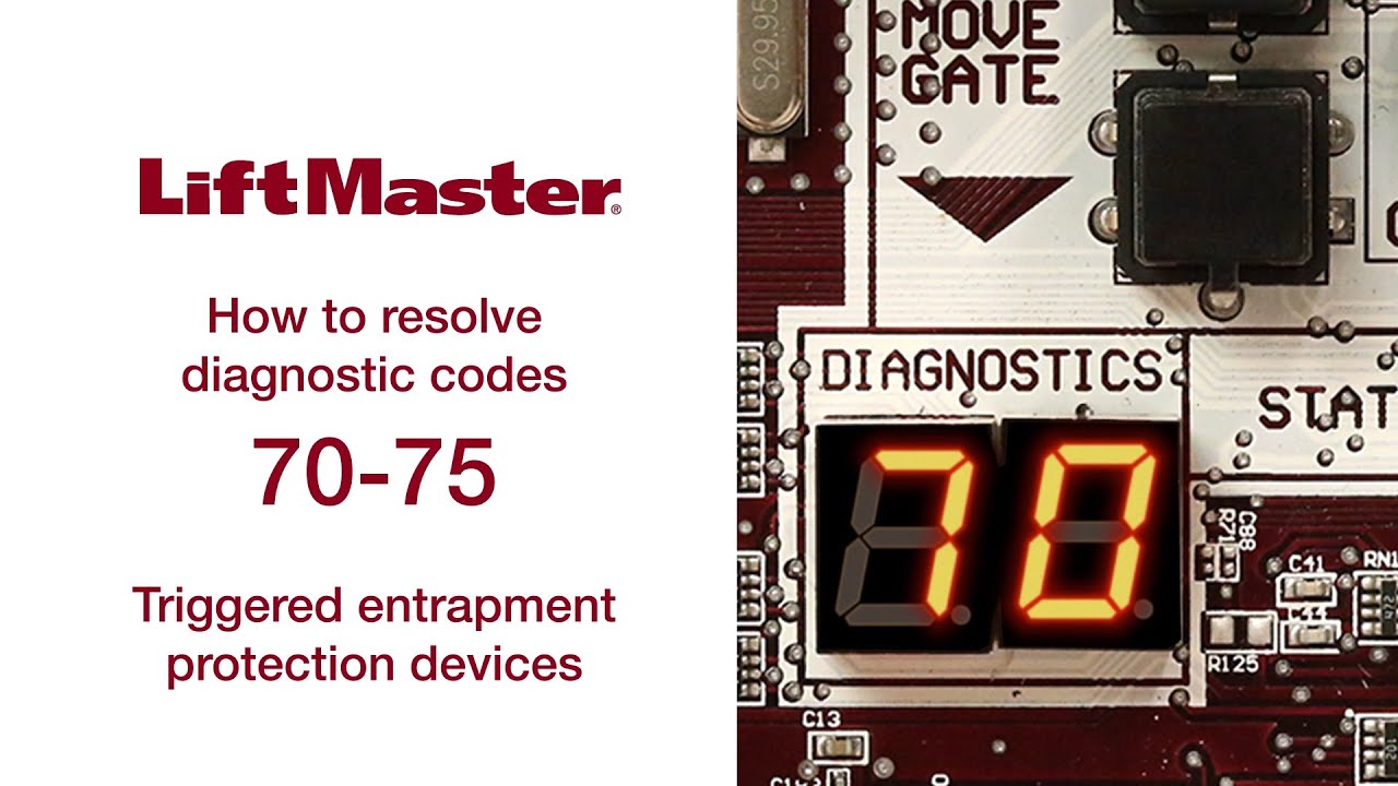 LiftMaster Diagnostic Codes